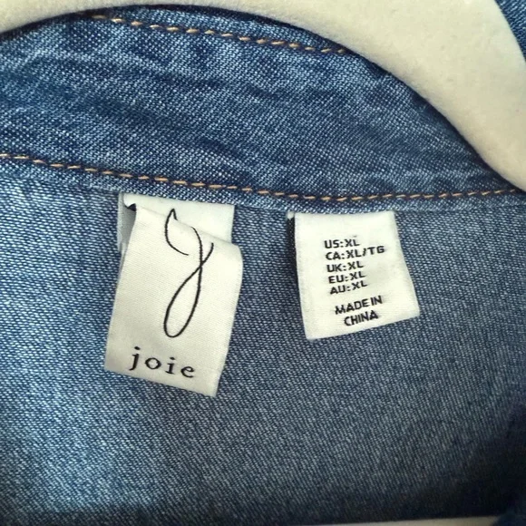 Joie Classic Blue Denim Dress Size XL - Picture 2 of 6
